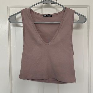 Zara cropped tank top